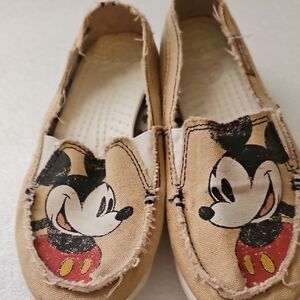 Mickey Mouse CROCS Canvas Casual Slip-Ons 6